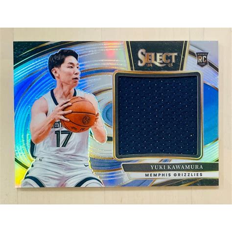 2025 河村勇輝 YUKI KAWAMURA RC JERSEY 灰熊 SELECT 新秀 銀亮 球衣卡 宮城良田 | 蝦皮購物