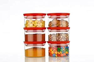 Rutja Unbreakable Transparent Air Tight Plastic Kitchen Storage ...