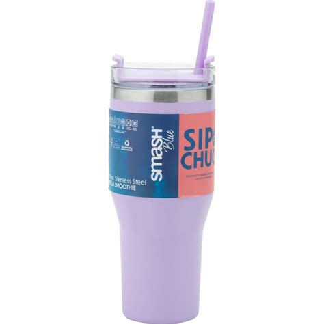 Smash Double Wall Stainless Steel Mega Smoothie Travel Mug 700ml ...