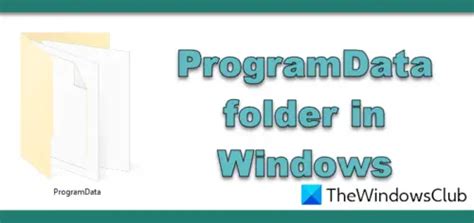 Image result for Program Data Win 10