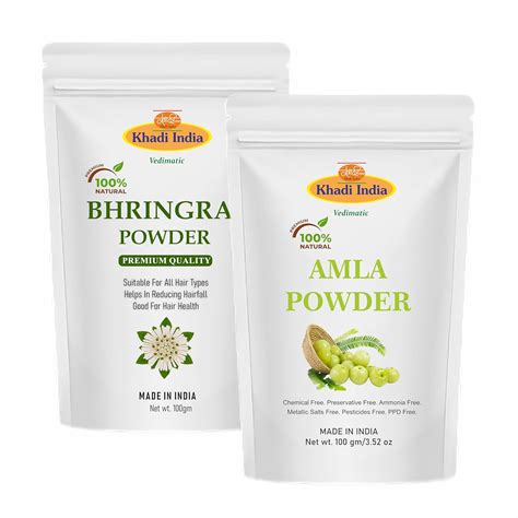 Bhringraj Powder | Eclipta alba And Amla Powder | Indian Gooseberry For ...