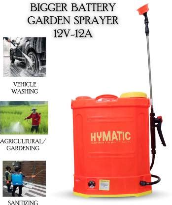 HYMATIC Battery Operated Garden Sprayer| Used for Farming| Sanitizing ...