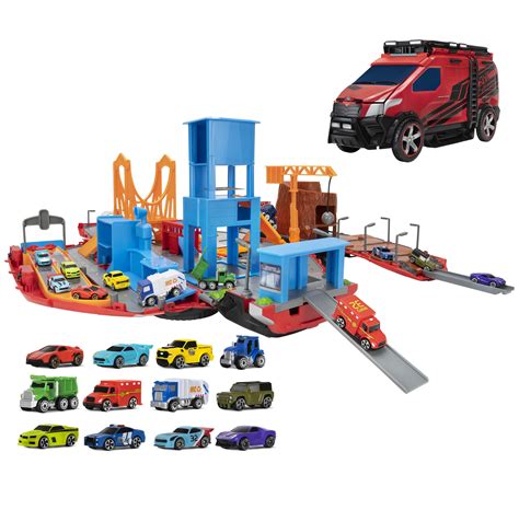 Buy Micro Machines Super Van City Playset - Includes 12 MM Vehicles ...
