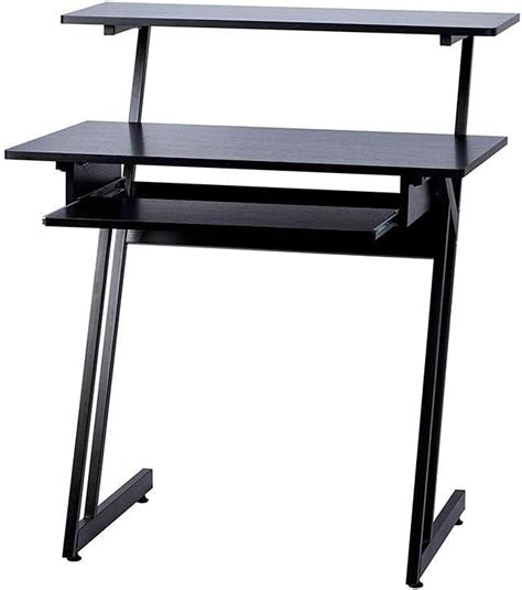 Buy Monoprice Recording Desk with Raised Platform and Keyboard Tray ...