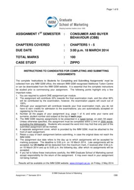 Fillable Online Page 1 of 6 ASSIGNMENT 1ST SEMESTER : CONSUMER AND ...