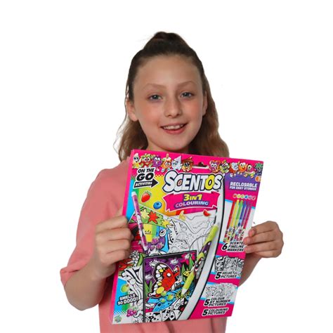 Buy On The Go 3 in 1 Colouring Sheets with Scented Markers (6-15 Years ...