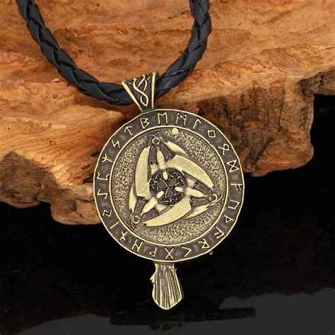 Buy GuoShuang Norse Viking Triple Horn of Odin Raven Huginn and Muninn ...