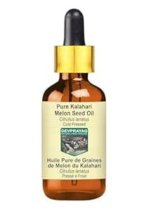 Devprayag Pure Kalahari Melon Seed Oil (Citrullus lanatus) with Glass ...