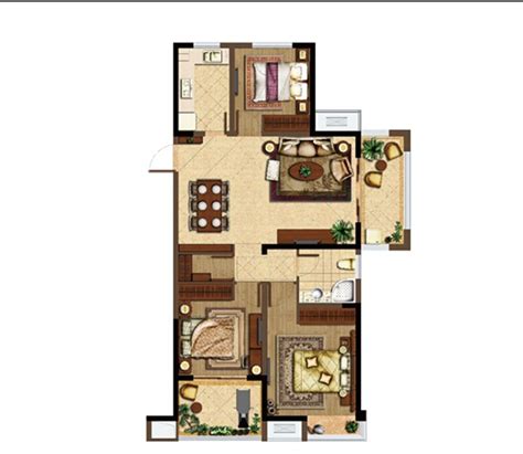 67平米公寓简约风格装修设计，温馨甜美的住宅空间！-模范家装修网