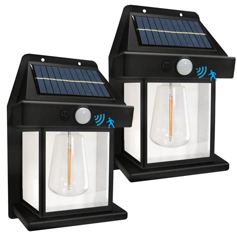 Mutois Solar Wall Lights Outdoor, Wireless Dusk to Dawn Porch Lights ...