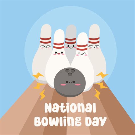 National bowling day design for national bowling day celebration ...