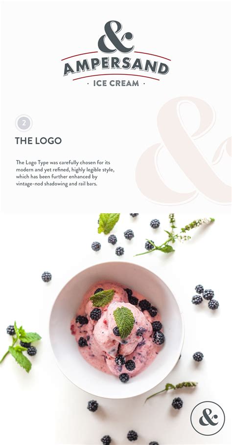 Ampersand Ice Cream Branding on Behance