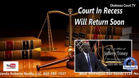 Okaloosa Court TV August 6, 2025 The Honorable Judge Reed - YouTube