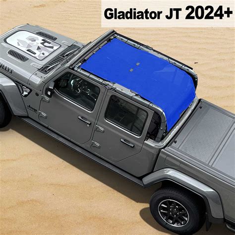 Shadeidea Jeep Gladiator Top Sun Shade JT Mesh Sunshade Soft Roof Top