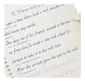 Italic 3D Groove Practice English Calligraphy Copybook Handwriting ...