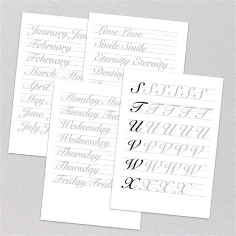 Image result for Calligraphy Training Sheets