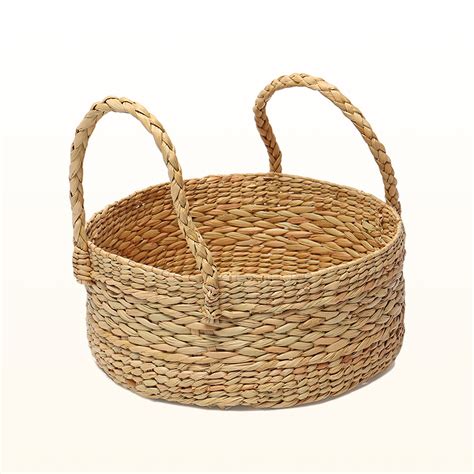 Seagrass Round Hamper Basket | Cane Basket Round | Empty Hamper Basket ...