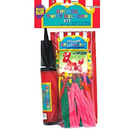 Carnival Fair Fun Balloon Twist w/Air Pump Kit Game Party Activity ...