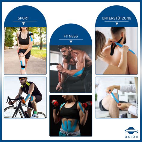 axion® Kinesiologie Tapes – 500 x 5 cm – in mehreren Farben ...