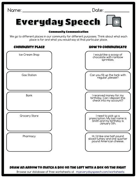 free printable communication skills worksheets | Printable Worksheets