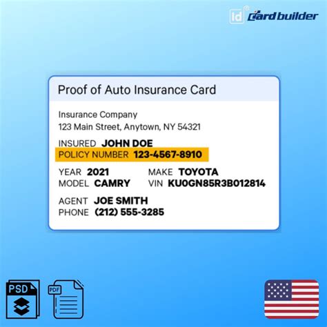 Image result for Car Insurance Card