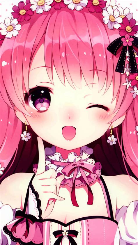 Pink Anime Girl Wallpapers - Wallpaper Cave