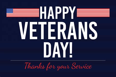 Happy Veterans Day. Thanks for your Service 25410763 Vector Art at Vecteezy