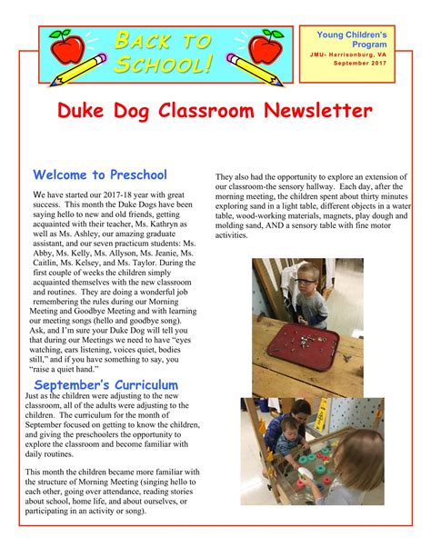 Image result for Classroom Newsletter Examples