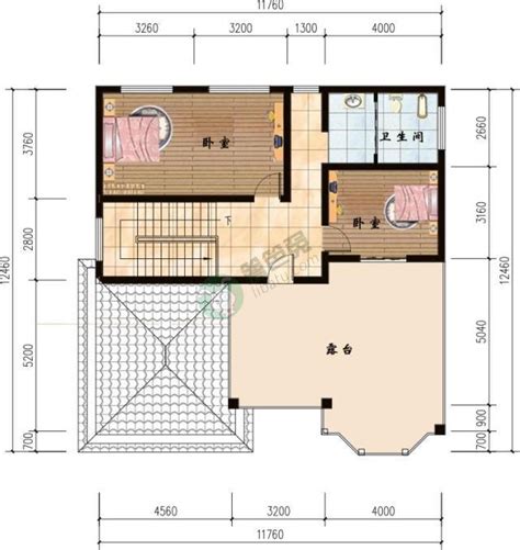 11x11米农村二层建房图纸，带车库小面积130平别墅设计