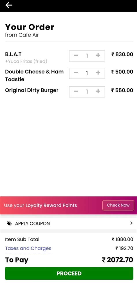 AirMenus Loyalty Program! 🎉