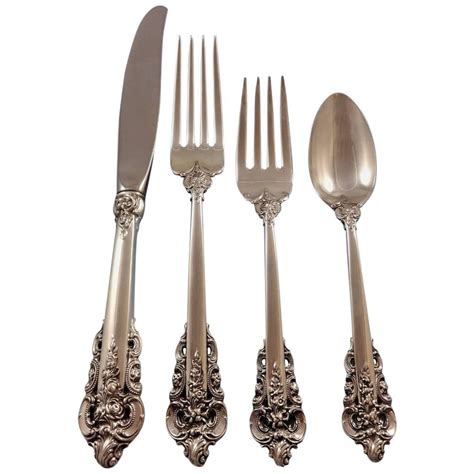 Grande Baroque by Wallace Sterling Silver Flatware Set For 8 Service 36 ...