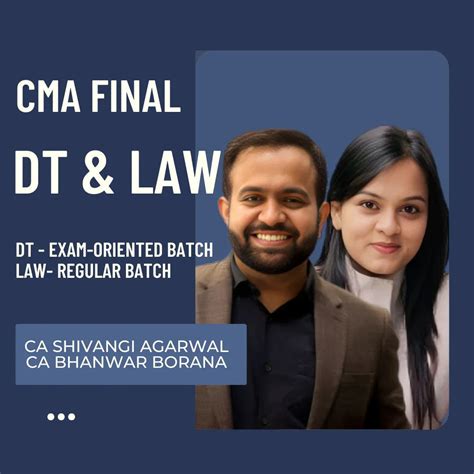 CMA Final DT & Law | Regular Batch by Top Faculty – CA Point