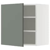 METOD wall cabinet with shelves, white/Havstorp deep green, 60x37x60 cm ...