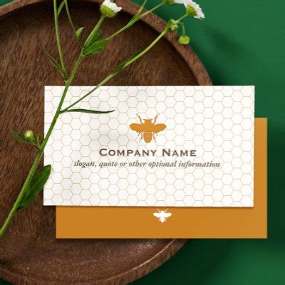 Honey Bee Business Card Template 的图像结果