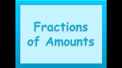 Example Finding a Fraction of an Amount 的图像结果