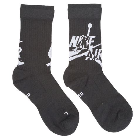 jordan men jordan legacy jumpman socks black white