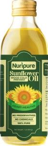 Nuripure Wood Cold Pressed Sunflower Cooking Oil Heart-Healthy ...