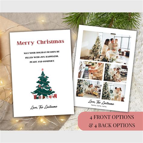 Christmas Card Custom Christmas Card Instant Download Holiday - Etsy