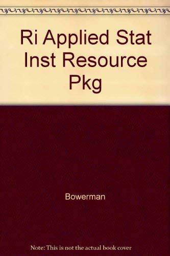 Buy Ri Applied Stat Inst Resource Pkg Book Online at Low Prices in ...