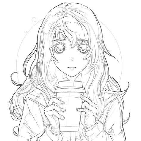 Printable Anime Coloring Pages