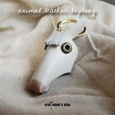 animal leather keyring ソダシ | craftsman's play