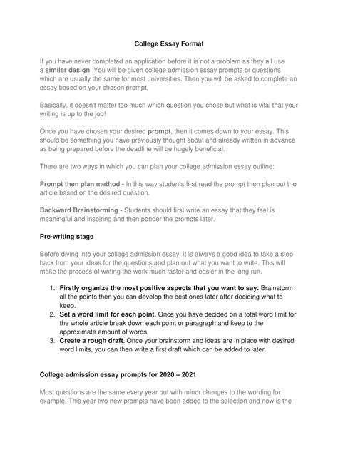 Image result for Essay Format Examples