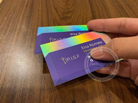 Holographic Foil Business Cards 的图像结果
