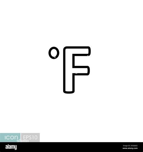 Fahrenheit degrees vector icon. Meteorology sign. Graph symbol for ...