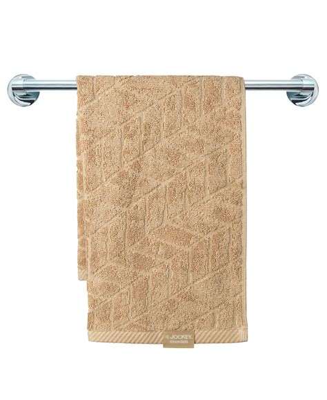 Buy Cotton Terry Ultrasoft and Durable Patterned Hand Towel - Camel ...