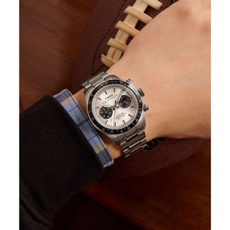 Timex Waterbury Silver‑Tone Men’s 39mm Round Dial Analog Watch – The ...