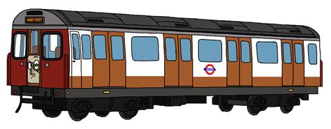 Image result for Bakerloo Train Drawing