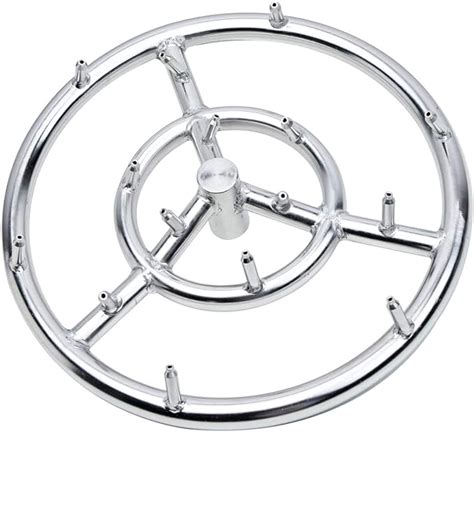 GASPRO 12" Round Jet Burner Ring for Natural Gas or Propane Fire Pit ...