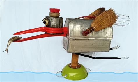 Lunch on the Fly SOLD | Found object art, Trash art, Junk art