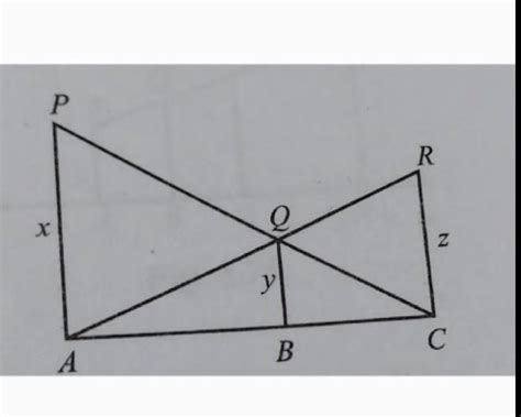 pa qb and rc are each perpendicular to ac then proof that 1 by x plus 1 ...